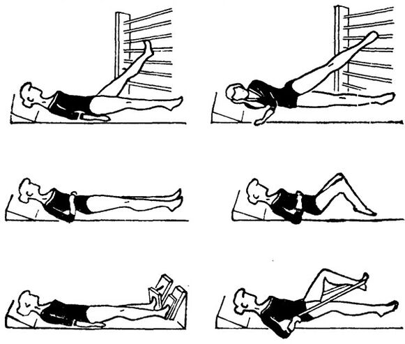 Terapia de ejercicios para las venas varicosas de la pelvis pequeña.